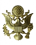 Odznak US na čepici důstojník