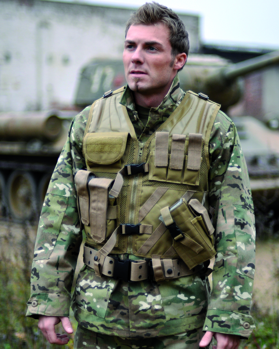 Vesta USMC taktická s páskem coyote
