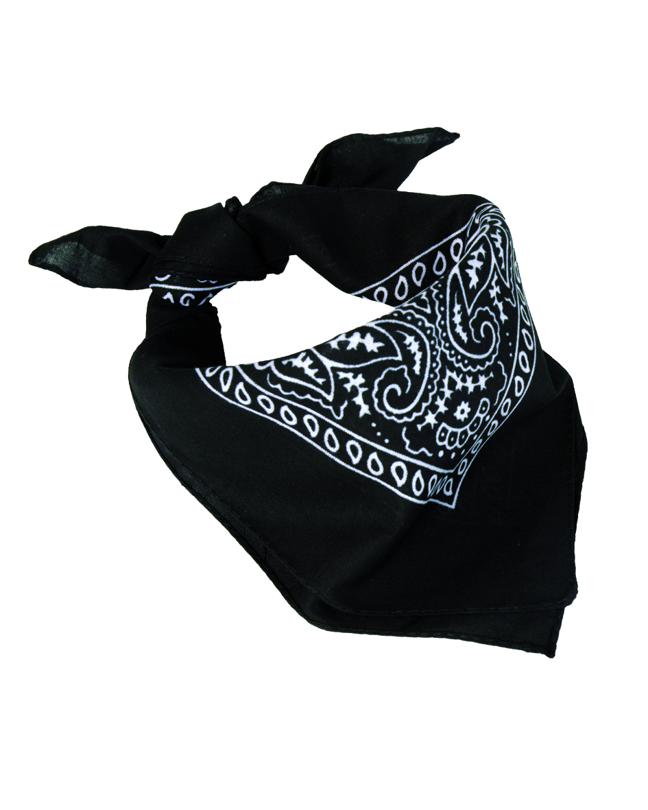 Šátek Bandana western černý