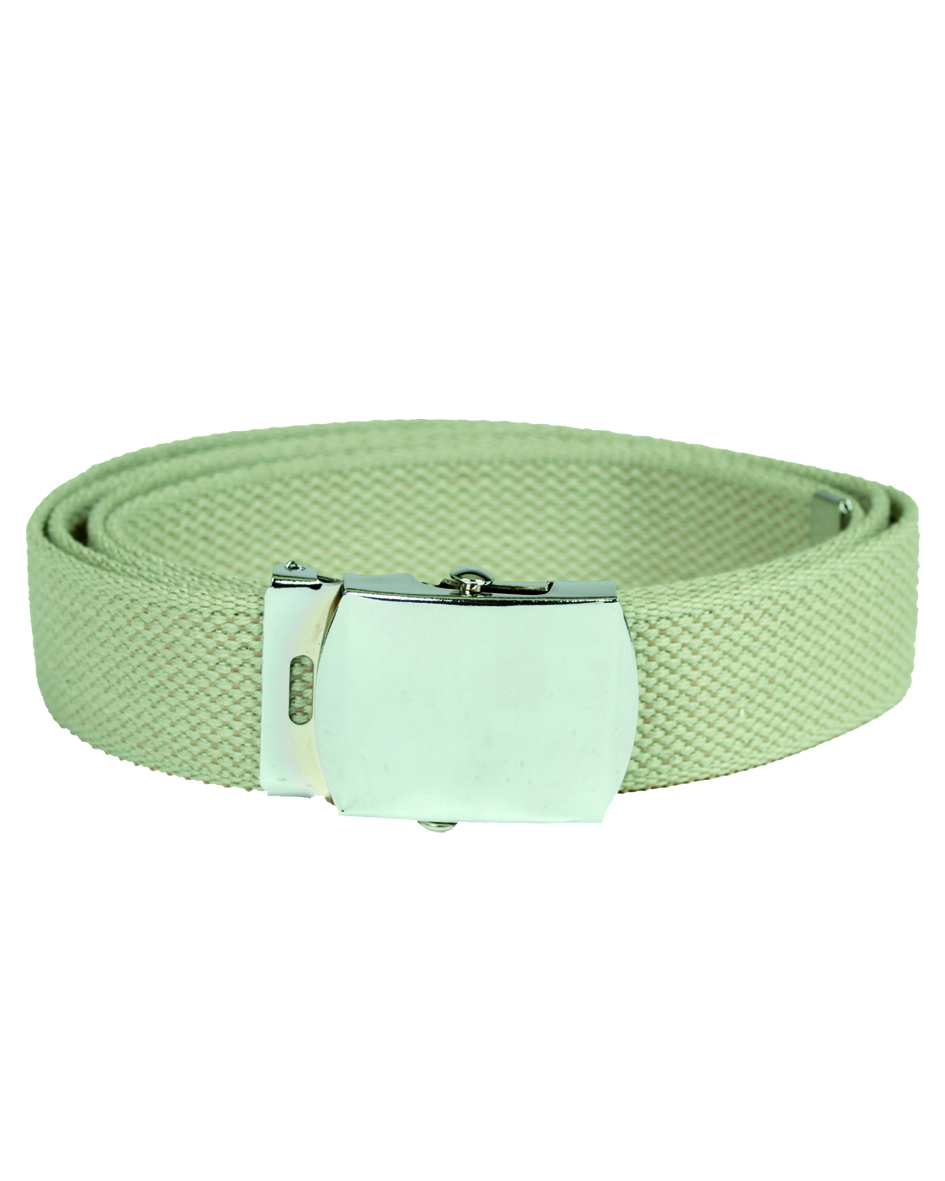 Pásek kalhotový US Cotton khaki
