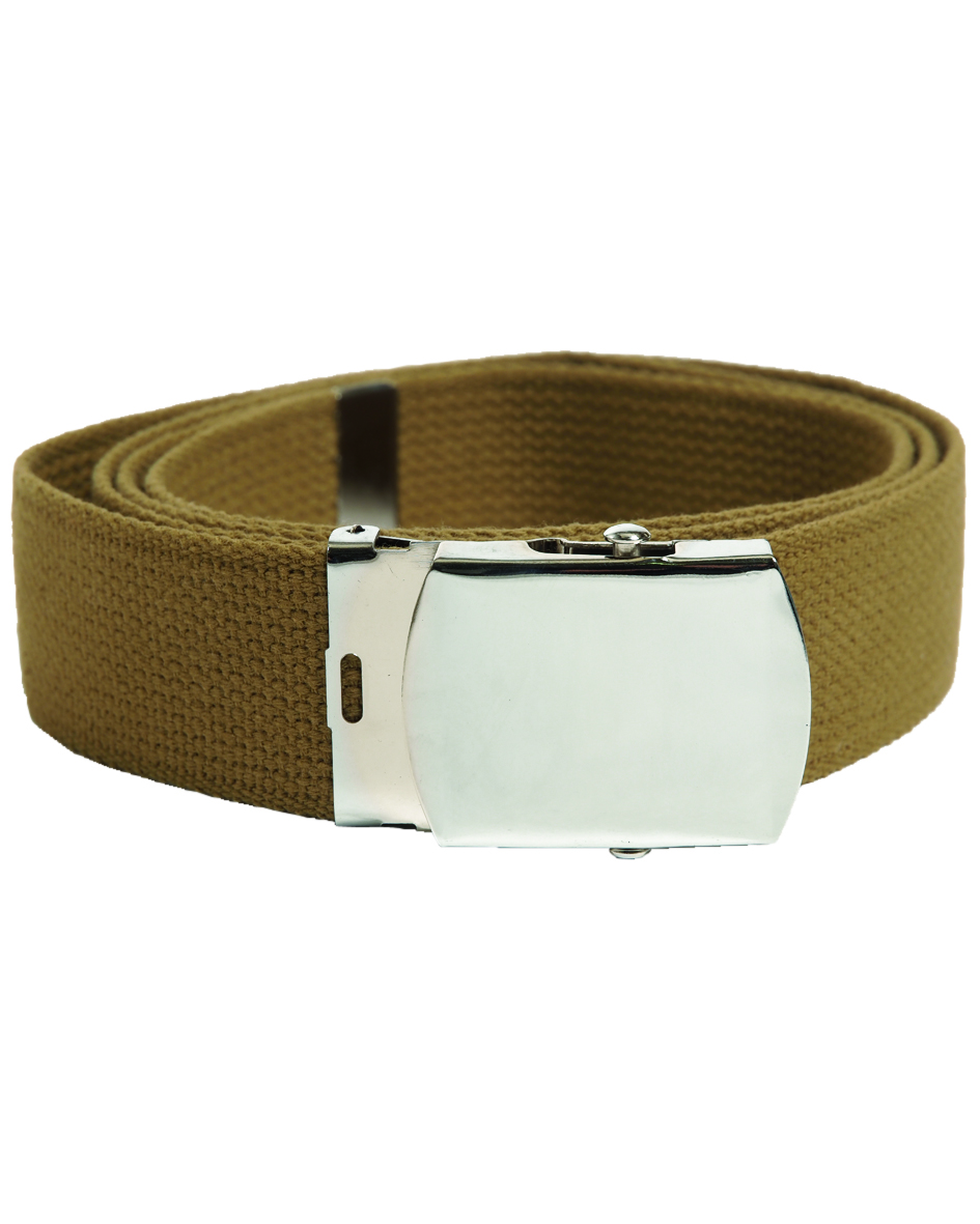 Pásek kalhotový US Cotton 38mm coyote