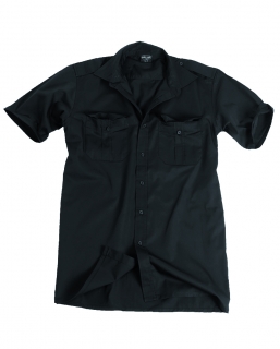 Košile Service krátký rukáv černá