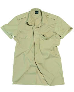 Košile Service krátký rukáv khaki
