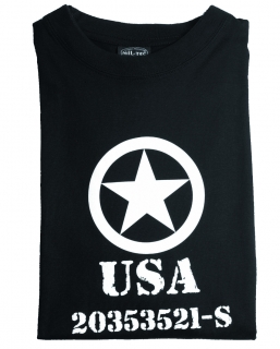 Tričko US Allied Star černé